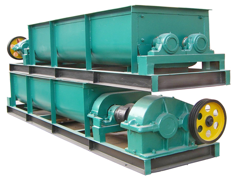 壓球機配套之雙軸攪拌機工作原理及結(jié)構(gòu)特點